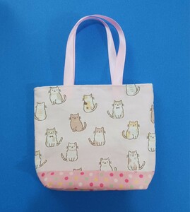 ハンドメイド　ミニバック　ミニバッグ　ミニミニバック　ミニミニバッグ　バッグ　バック　ねこ　ネコ　猫　トートバッグ　イヤホンケース