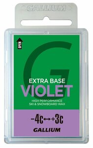 GALLIUM(ガリウム) EXTRA BASE VIOLET SW2075 ホットワクシング用ワックス -4~+3℃ 100g スキー スノーボード