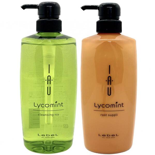 【全国送料無料・新品・未使用】Lebel★ルベル★IAU LYCOMINT★イオ リコミント★クレンジング アイシー 600ml + ルートサプリ 600ml