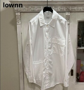 Lownn casual shirt men's loan eggshell white color inspection ) oversize design Raf Simons liking .