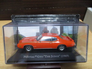 デアゴスティーニ　1/43　 「　ポンティアック　GTO　The Judge　」　1969ｙ　オレンジ　・送料 400円（レターパック発送）未開封品