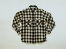 L.L.Bean Wool Shirt （1980年代） エルエルビーン　ウールシャツ　Made in U.S.A.　モノクロ　＠M　バッファローチェック　ヴィンテージ_画像6