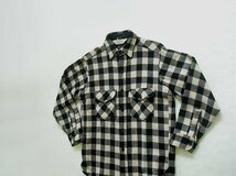 L.L.Bean Wool Shirt （1980年代） エルエルビーン　ウールシャツ　Made in U.S.A.　モノクロ　＠M　バッファローチェック　ヴィンテージ_画像7