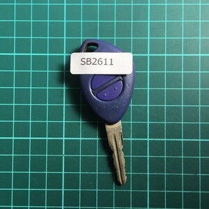 SB 2611送198円 希少 スバル 純正 リモコン キーレス プレオ ヴィヴィオ サンバー等 2B 2ボタン 黒 ブラック 青