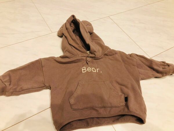 ③(古着) Bear くま耳パーカー