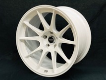 CLEAVE RACING 103 18x10.5J +15 5H-114.3 ホワイト 2本セット_画像1