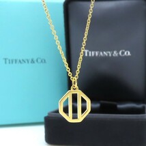 【送料無料】 未使用 Tiffany&Co. ティファニー イエロー ゴールド ゼリージュ ネックレス 750 K18 HS19_画像1