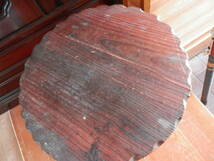 スペイン製 アンティーク古家具木製 無垢材 サイドテーブル カフェテーブル　*0923_画像2