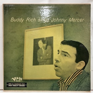 ●即決VOCAL LP Buddy Rich / sings Johnny Mercer mgv2009 jv5114 米オリジナル、赤黄T Dg Mono バディ・リッチ