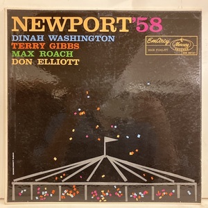 ●即決VOCAL LP Dinah Washington / Newport '58 MG36141 jv5245 米オリジナル・プロモ ダイナ・ワシントン Dg Mono 　