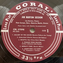 ●即決LP Joe Burton / Session Piano Solos With Rhythm Accompaniment crl57098 j38398 ジョー・バートン 米オリジ マルーン銀Dg小 _画像3