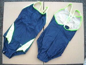  real quality prompt decision! can ko- made for sport swimsuit L size complete unused goods one Point color is fluorescence green 