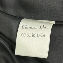 Christian Dior クリスチャン ディオール ウール カシミヤ混 襟袖ミンクファー 切替 ロングコート レディース_画像6