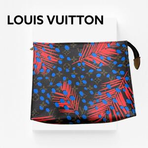 高級 LOUIS VUITTON ルイヴィトン ポッシュトワレ26 モノグラムジャングルドット クラッチバッグ ポーチ DU0186