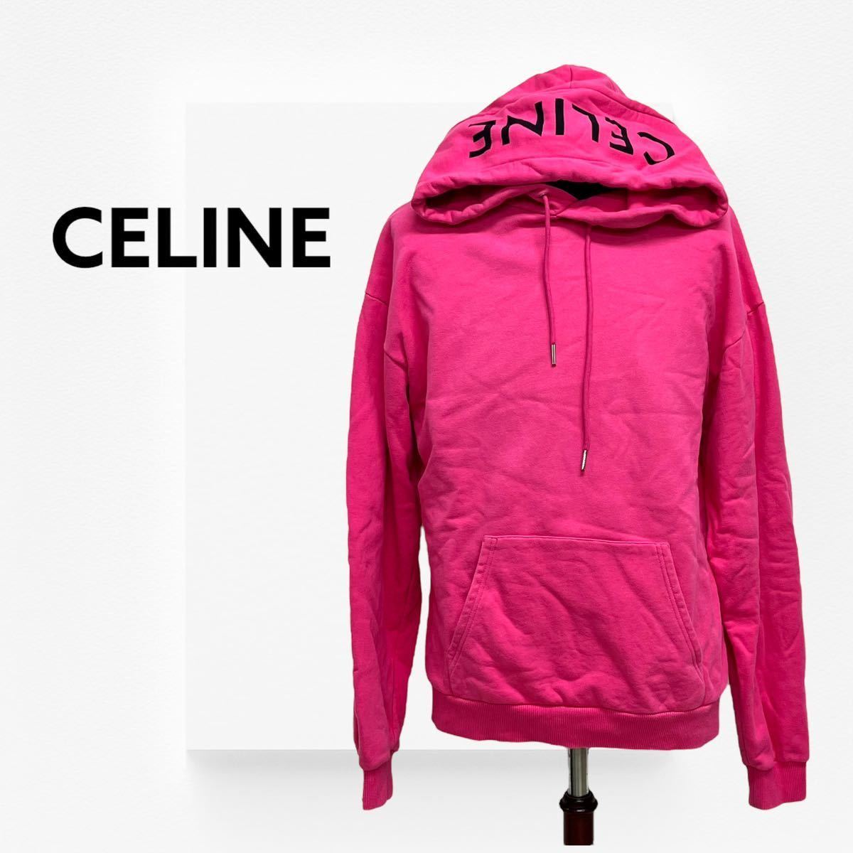 国内正規品 22/23AW CELINE フロントロゴルーズスウェットプルオーバー