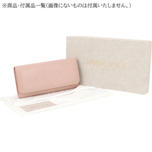 ジミーチュウ JIMMY CHOO 長財布 二つ折り NINO 二ノ カーフレザー パウダーピンク 2113_画像10