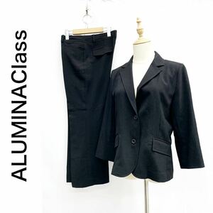 ALUMINAClass アルミナクラス セットアップ スーツ ジャケット 背抜き パンツ ストレッチ ビジネス ブラック 黒 サイズ13AR W70