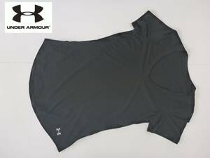 超美品 UNDER ARMOUR（アンダーアーマー）★黒　ブラック　Vネック　半袖　Tシャツ　SM　レディース　スポーツウェア