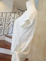 美品 GUCCI グッチ★白　ウエストリボン　ロゴプレート　半袖　Tシャツ M相当　XS_画像5