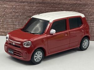 即決有★プルバックカー スズキ SUZUKI アルト ALTO フェニックスレッドパールxホワイト2トーンルーフ カラーサンプル★ミニカー