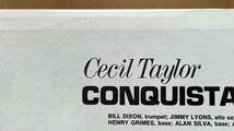 ■Blue Note!US盤Black b Label/LP■Cecil Taylor セシル・テイラー/Conquistador! BST 84260 BLP 4260 Jimmy Lyons■薄ビニヤケ/薄スレ有_画像5