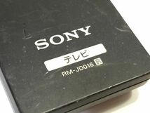 ソニー　テレビ用リモコン　RM-JD016 　2FY1PA 9909　　　_画像3