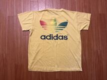 70s 80s adidasアディダス レインボー グラデ Tシャツ ビンテージ 検 トレフォイル ロゴ west Germany 西ドイツ champion atp ヴィンテージ_画像2