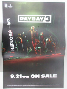 【即決非売品】PAYDAY3 ペイデイ3 販促B2ポスター