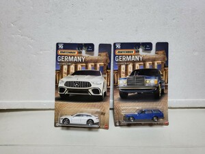 定形外300円　　マッチボックス MATCHBOX 【ドンキホーテ限定 GERMANY】MERCEDES-AMG GT63S　MERDEDESS-BENZ W123　２台　パック未開封品