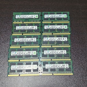 【Samsung】サムスン DDR3 4GB メモリ 10枚セット/4GBⅹ10枚＝40GB /PC3-12800/ノートパソコン用メモリ/動作確認済み/中古品
