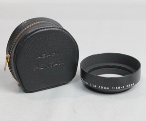 070361 【美品 ペンタックス】 PENTAX Standard Lens 50mm・55mm スクリュー式メタルレンズフード