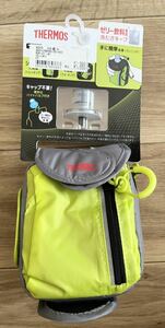 ◆サーモス ウェアラブルハイドレーションバッグ ゼリー飲料用保冷バッグ 未使用 ライムグリーン系 蛍光グリーン系