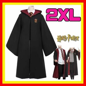 ハリーポッター ハロウィン グリフィンドール ローブ コスプレ 2XL 男女共用 仮装 ハロウィーン マント ユニバ USJ 