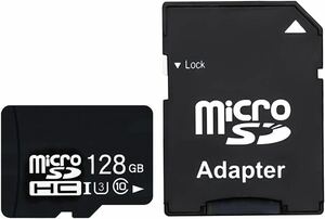 Micro SD カード Micro SD Card 高耐久 SD カード Class 10 Switch ドライブレコーダー 監視カメラ 向け SD変換アダプター付属 (128GB)