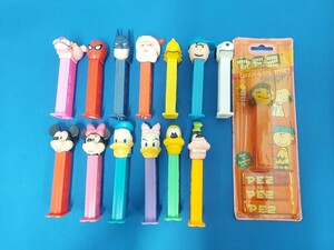 ★25～30年前 PEZ/ペッツ コレクション★14点セット/まとめて★ディズニー/ミッキー/ミニー/スヌーピー/スパイダーマン/ピンクパンサー★