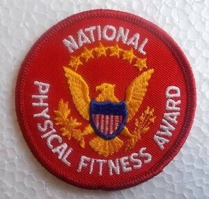 ビンテージ National Physical Fitness Award シンガポール ワッペン/アメリカ USA パッチ 企業 古着 アメカジ ワークシャツ 74