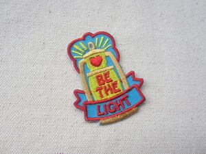 BE THE LIGHT ランプ ガールスカウト GIRL SCOUT ワッペン/古着 アメカジ アウトドア ワークシャツ USA 古着 136