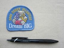 ガールスカウト GIRL SCOUT Dream BIG 2003 COOKIE VOLUNTEER クマ ワッペン/パッチ 古着 アメカジ アウトドア ワークシャツ USA 古着 124_画像6