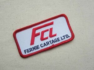ビンテージ FCL FERNIE CARTAGE LTD ロゴ ワッペン/パッチ 企業 USA 古着 アメリカ アメカジ カスタム キャップ ワークシャツ 124