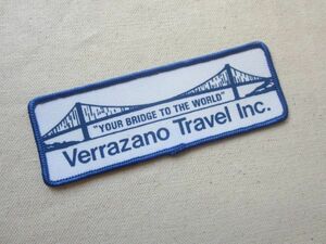 ビンテージ Verrazano Travel inc 橋 ワッペン/企業 パッチ 刺繍 USA 古着 アメリカ キャップ ワークシャツ 86