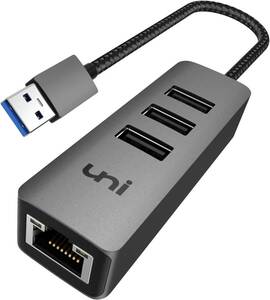 uni USB to Ethernet Hub /USBハブ/2R7