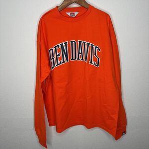 未発売レア【新品/未着用】BEN DAVIS LONG SLEEVE TEE(ベンディビス 長袖Tシャツ)L 難燃性アリ　コットン100%素材　キャンプに最適　刺繍