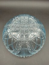 アンティーク プレスガラス 20cm 鉢 器 ガラス 皿_画像4