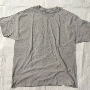 Champion　チャンピオン　usa企画　半袖　クルーネック　Tシャツ　T425　無地　ソリッド　丸首　丸胴　XL　グレー　ビッグシルエット　GREY