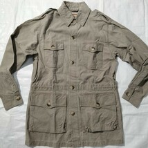 80年代 80'S バナナリパブリック BANANA REPUBLIC 旧タグ バナナ リパブリック カーキ ベージュ safari jacket サファリ ジャケット_画像2