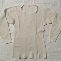 vintage ビンテージ　Sears　シアーズ　コットン　ワッフル　サーマル　長袖　tシャツ　XL 肉厚　thermal ロングジョン　70年　アメリカ製_画像1