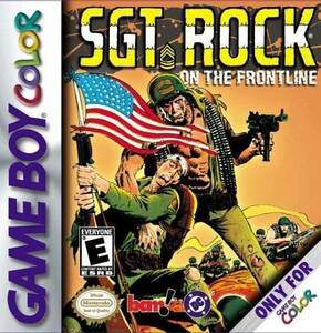  abroad limitation version overseas edition Game Boy Sgt Rock On The Frontline GameBoy