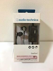 【中古】 audio technica オーディオテクニカ カナル型イヤホン ノイズキャンセリング ブラック ATH-A