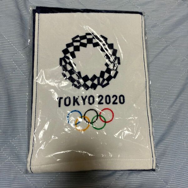 未使用　東京 2020 オリンピックエンブレム マフラータオル　東京2020公式ライセンス商品