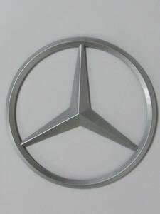 Mercedes Benz メルセデス ベンツ リア トランク エンブレム マットシルバー 90mm